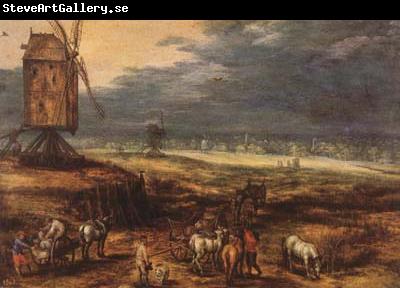 BRUEGHEL, Jan the Elder Landscape with Windmills (mk08)